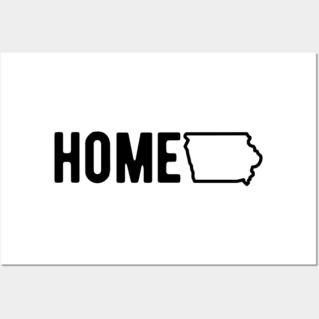 Iowa HOME Wall Art by blueduckstuff